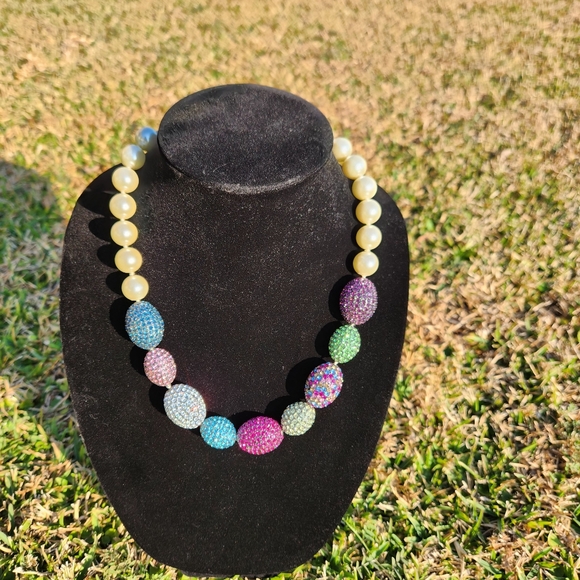 Joan BoyceMulticolor Colored Crystals and Pearls